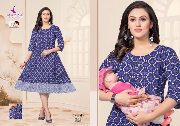 Mayra Good News Vol 2 cambric Designer Feeding Kurti Collection